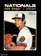 2020 Topps Heritage #629 Ryne Harper  Nationals 8 - NM/MT