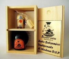 Aceto Balsamico Tradizionale Modena DOP - Confezione Legno + tappo dosatore