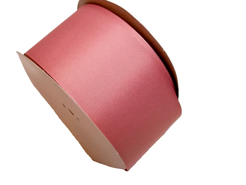 Grosgrain Ribbon 3 inches wide x 7 yards Terra Cotta Orange Cheer Bow B61 - Image 2 of 4