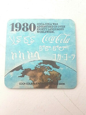  Vintage COCA-COLA / 80 VERSCHIEDENE SPRACHEN Cat No'??  Bierdeckel / Untersetzer