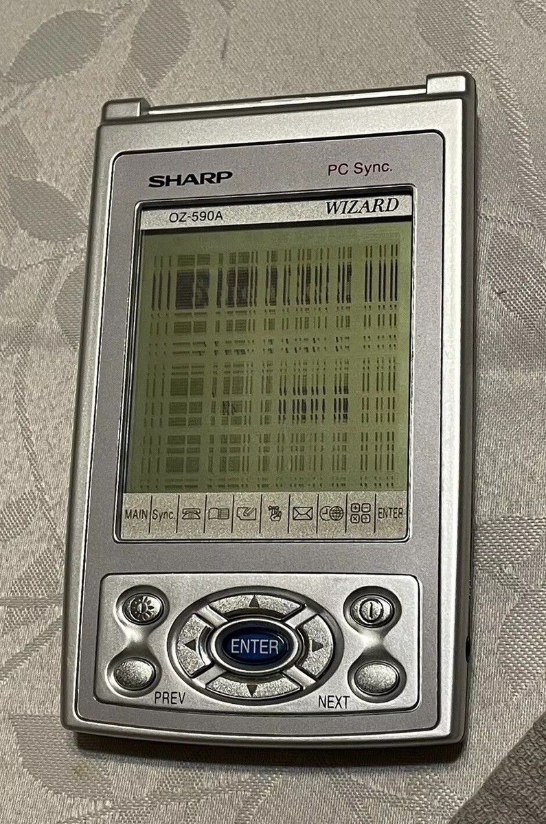 Electronic Address Book Sharp Wizard OZ-650 Organizer In Box