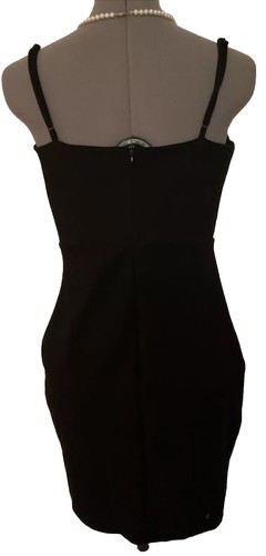 Vestido negro bodycon Lulus. Talla M. En el pecho 15,5 pulgadas L 32 in. Nuevo sin etiquetas - Imagen 2 de 12