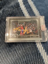 2020-21 Panini One And One TRAE YOUNG Timeless Moments Gold Ink Auto 30/49 Hawks