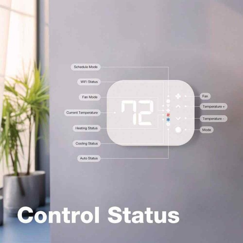 Commercial Electric Wi-Fi and Bluetooth Smart Programmable Thermostat+Schedules - Picture 5 of 16