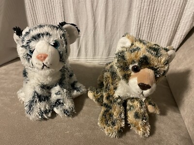 1x ADVENTURE Planet Plüschtier weißer Tiger oder brauner Leopard 25 cm