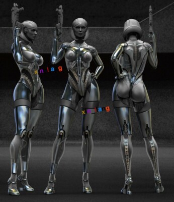 1/6 35CM Mass Effect EDI 3D Print Figure GK Model Kits Unpainted Unassembled GK