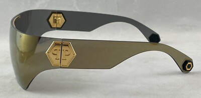 Philipp Plein PLEIN HERO SUNGLASSES SPP029 400G Gold/Mirror 