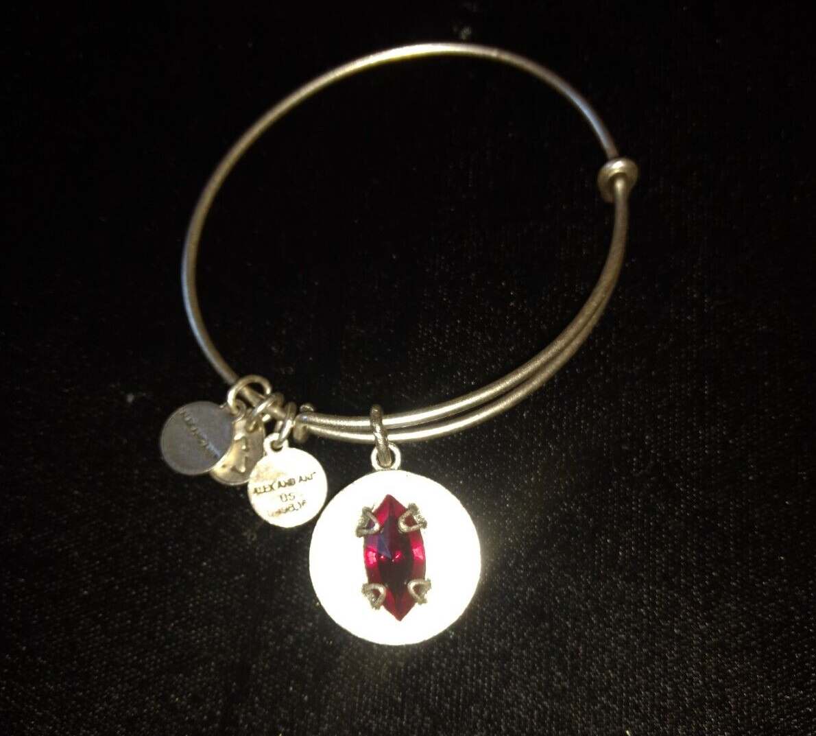 ALEX ANI rare red Stone silver bracelet