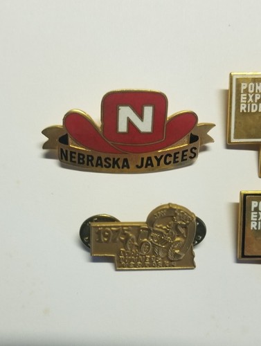 Nebraska Jaycees Vintage Enamel Pins Lot of 5 - Picture 3 of 6