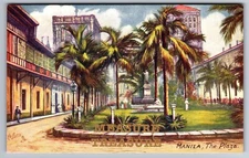C.1910 LOT (2) MANILA, PI, GOVERNOR PALACE, THE PLAZA TUCK'S Postcards P90