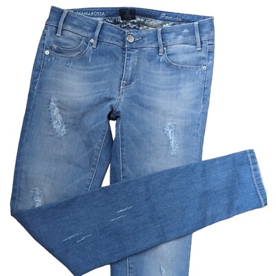 Tramarossa Blue Grace Slim Jeans Trousers (Size 27 Ladies UK 8) W28 L31 Stretch