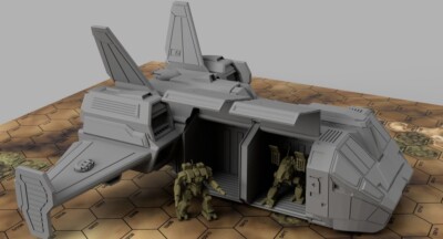 BattleTech - Mechscale Nuseen Leopard Dropship | eBay