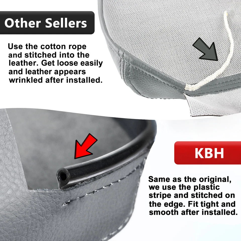 Se adapta a Dodge Ram 1500 2500 3500 2002-2008 consola tapa reposabrazos cubierta cuero gris Foto 4 de 4