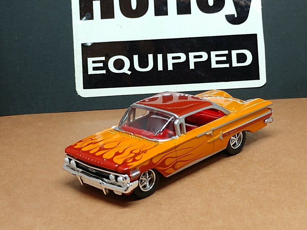 1960 '60 CHEVY IMPALA FLAMED RESTO MOD LIMITED EDITION 1/64 ADULT COLLECTIBLE