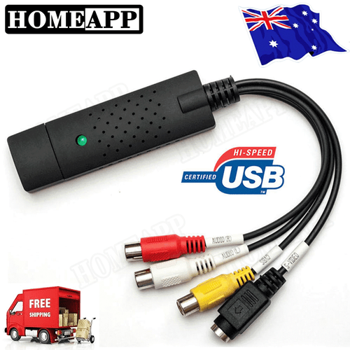 Easy Cap VHS To DVD Audio Video Converter Capture Card USB 2.0 Adapter Win10 - Bild 3 von 8