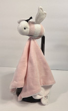 Burt's Bees Baby Pink Hold Me Bee Organic Cotton Lovey Security Blanket
