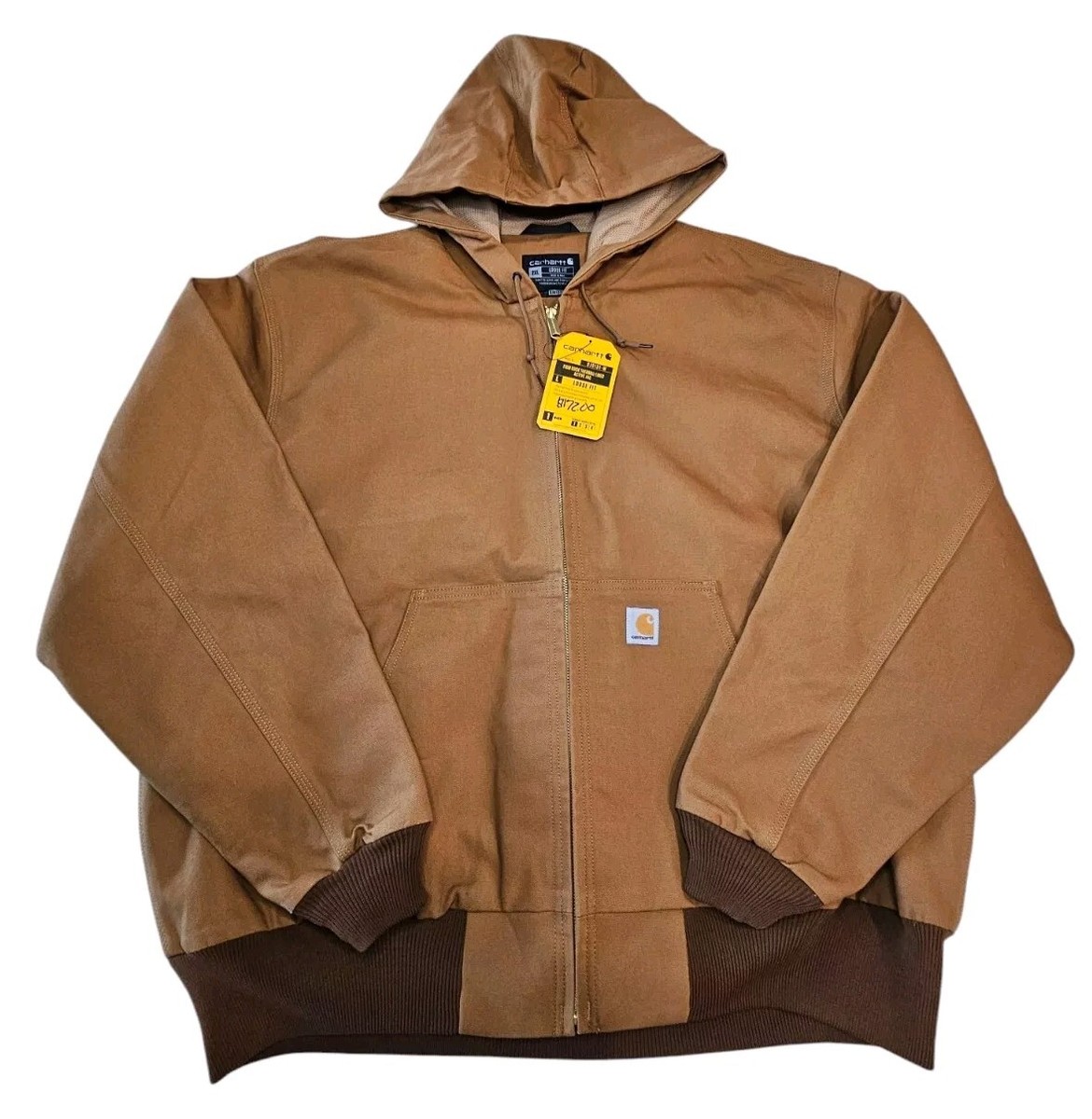 NWT Carhartt Brown Duck Coat Thermal Active Men