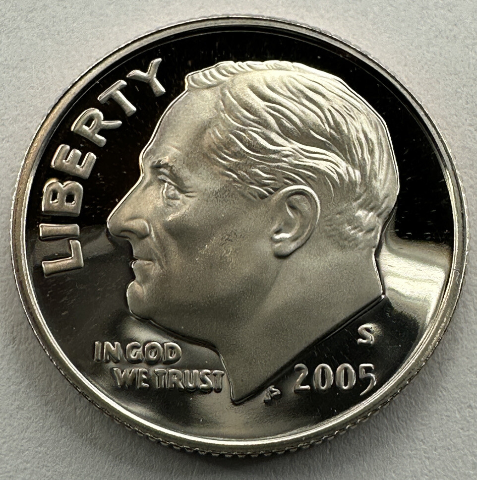 2005-S Roosevelt Dime 10cent Clad Gem Proof from US Mint Proof Set