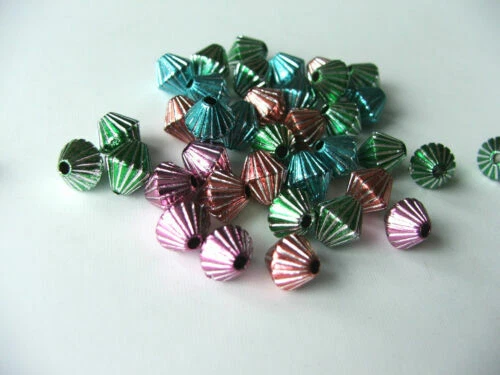 Acrylic Bicone 8 - 8.9 mm Size Jewellery Beads
