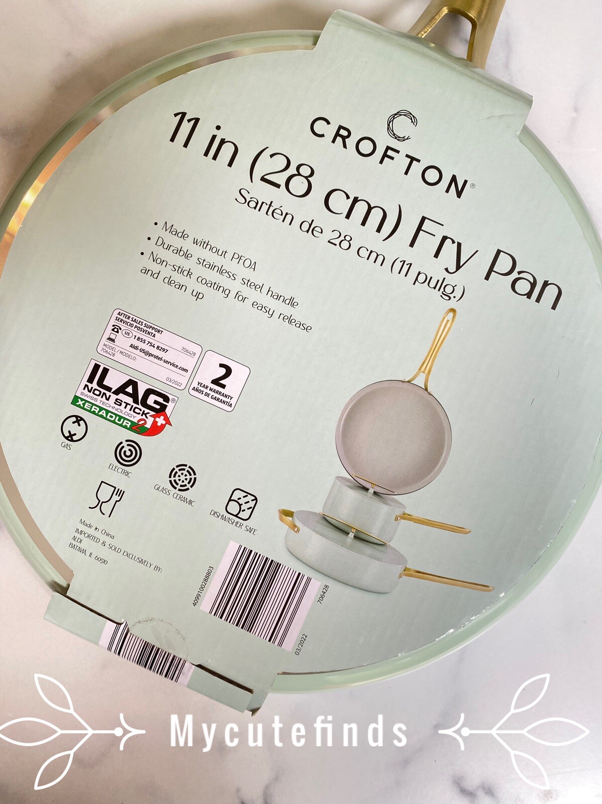 Aldi Crofton 11 inch Frying Pan CREAM Caraway Dupe Sold Out eBay