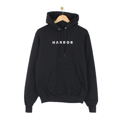 Champion Harbor Hoodie Schwarz Spell Out Regular Fit Herren Größe S