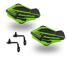Powermadd Sentinel Hand Guards Tri Mount Green Black Renegade 570 800 1000