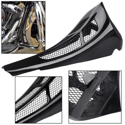 Black Chin Spoiler Scoop For Harley Touring Street Road Glide FLHX FLTRX 1997-13