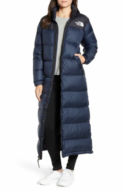 north face long womens down coat