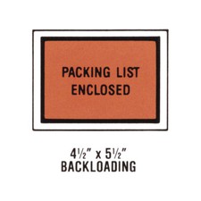 1000 4.5x5.5 Packing List Enclosed Envelopes - Full Face