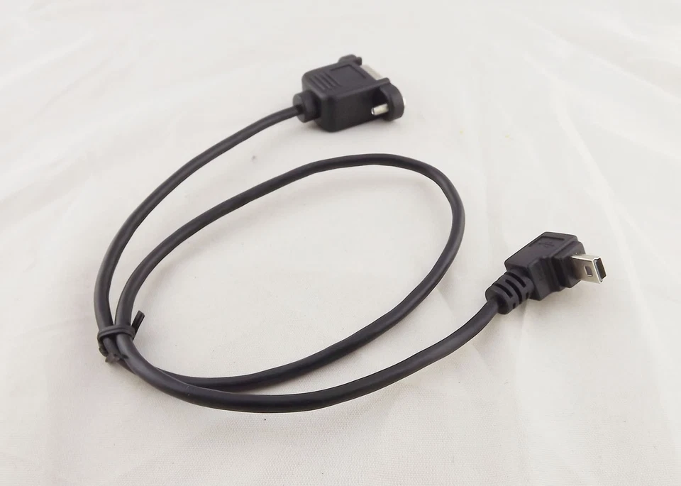 10x USB 2.0 B Female To Mini 5 Pin Male Up Angle Panel Mount Printer Cable 50cm - Image 4 of 4