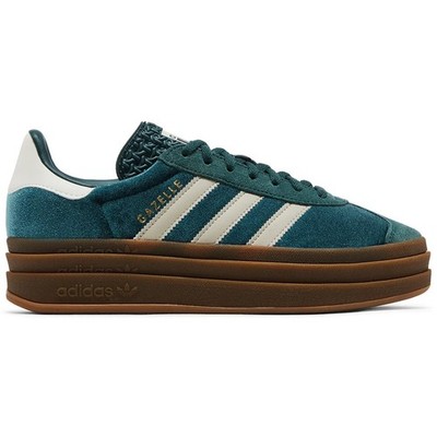 Adidas Gazelle Bold Mineral Green Velvet IG4391 Women New