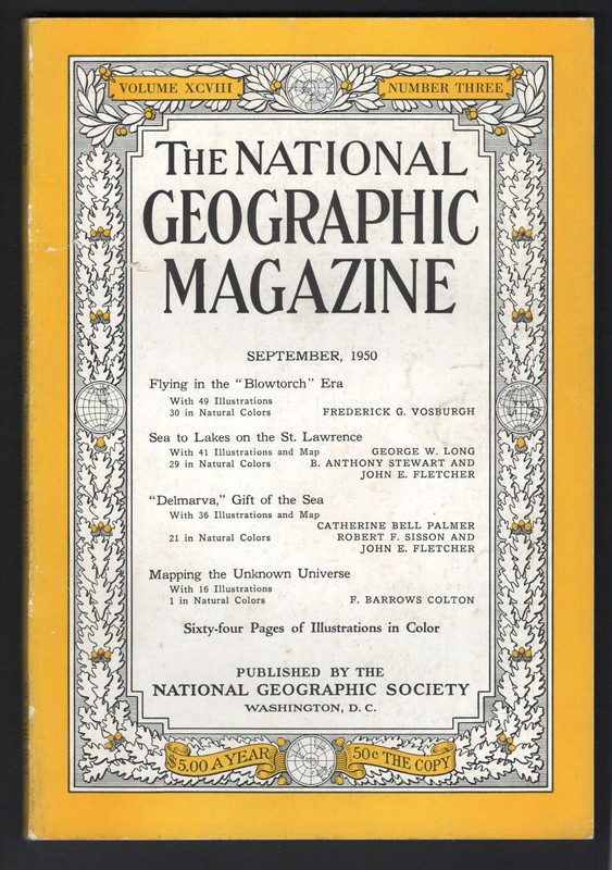 September 1950 Vintage National Geographic Magazine