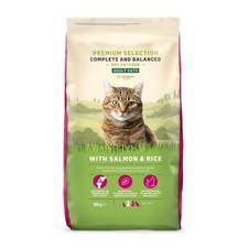 Complete Adult Dry Cat Food with Salmon & Rice 10 kg by Amazon UK 3.88 per kilo