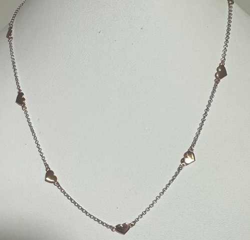 NEW $150 Giani Bernini 18K Rose Gold Plated Heart Sterling Silver 18" Necklace - Picture 1 of 4