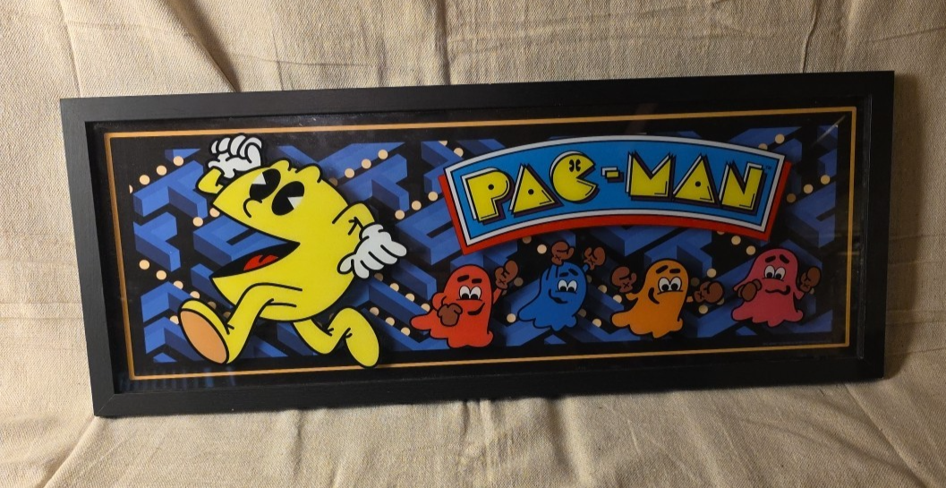 Pac-Man Wall Decor Picture Frame Game Room Interior