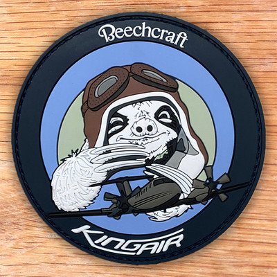 ISRAEL AIR FORCE 100 SQUADRON KINGAIR BEECHCRAFT B-200 ''TZOFIT'' PVC PATCH 3D