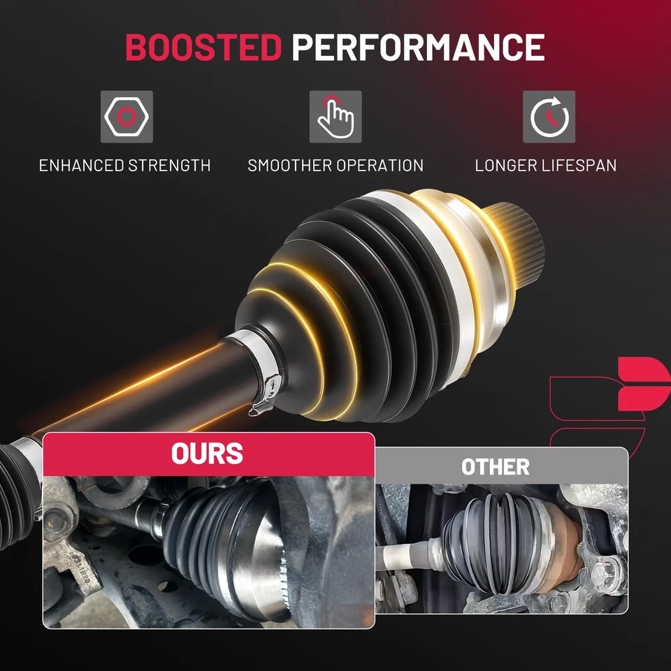 CV Axle Shaft Front Left / Right Side for Audi A4 A5 Quattro 2.0L AWD 2013-2017 Foto 2 de 4