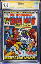 IRON MAN #55 CGC 9.6 WHITE SS 2X's STAN LEE, ROY THOMAS THANOS #2828824008