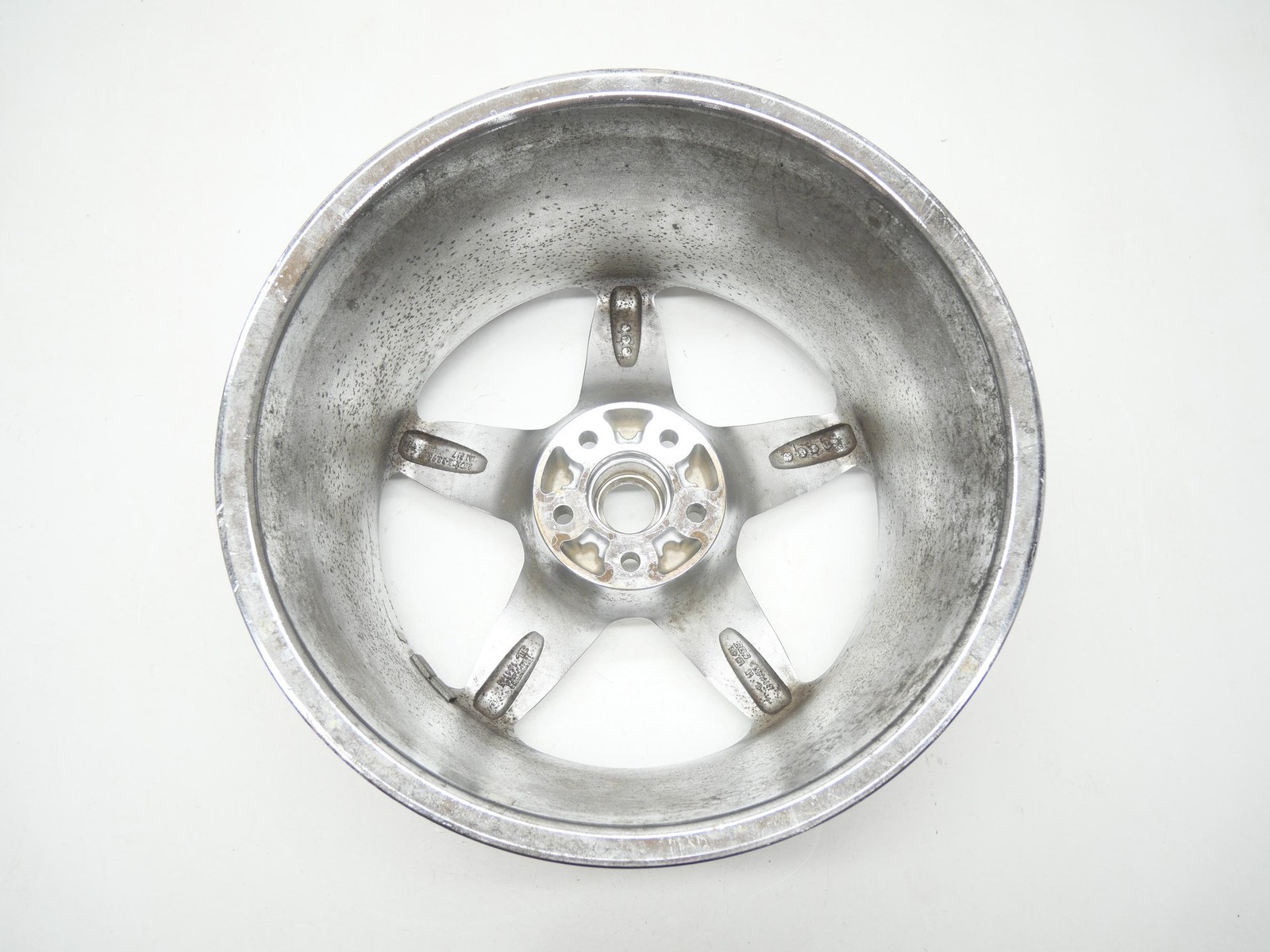 2001 Ferrari 360 Spider BBS Rear Wheel 18x10 Chrome 5 Spoke Rim Original OEM