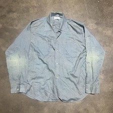 Vintage 60s Archdale Green Iridescent Loop Collar Shirt 1960s True Vintage