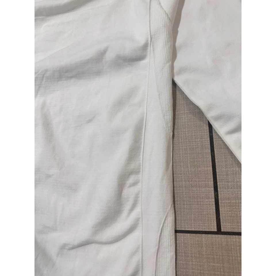 Blusa Callaway Feminina Golfe Manga Longa Decote Simulado Camada Base Branca Tamanho M - Imagem 4 de 4