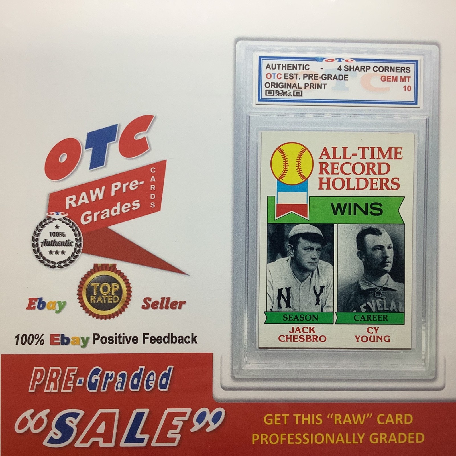 1970s-NOW HOFs/Stars/RCs 1-MYSTERY PICK OTC Certified Pre-Graded Slab Card view 19
