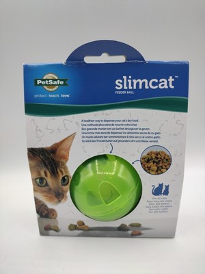 PetSafe Slimcat Interactive Feeder Ball For Food or Treats Holds Up To 2/3 Cup
