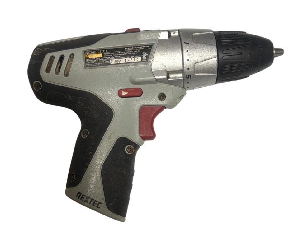 Craftsman Nextec 12V 3/8" (10mm) Drill/Driver Model 320.1430 Tool Only Tested - Image 2 of 4