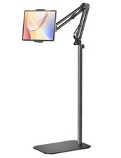 Tablet Floor Stand, Height Angle Adjustable Metal Tablet Holder Stand