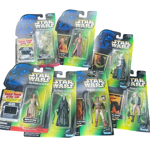 Kenner Star Wars Power Of The Force Collection 1 Lot of 7 Action Figures 96-97