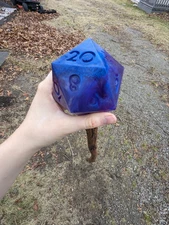Custom Color D20 Staff Game Master Staff Custom Fantasy Staff Ren Faire Gi