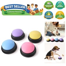 Voice Recording Button, Dog Buttons for Communication Pet Training Buzzer, 30...
