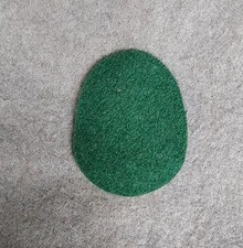 Royal Army Medical Service RAMS Green wool Cap Badge backing ramc radc qaranc