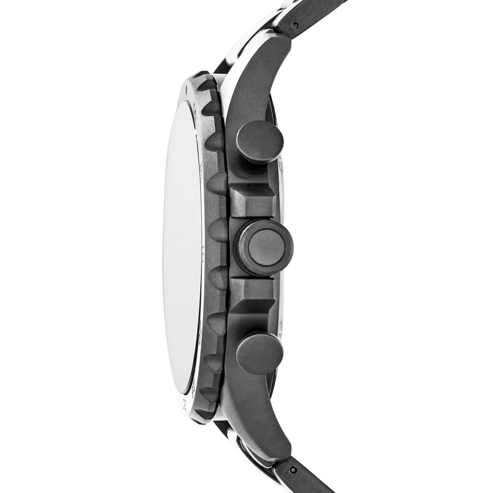 Orologio Uomo FOSSIL NATE JR1437 Chrono Bracciale Acciaio Nero - Immagine 2 di 3